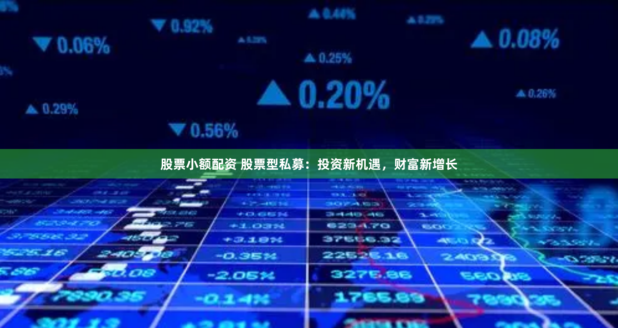 股票小额配资 股票型私募：投资新机遇，财富新增长