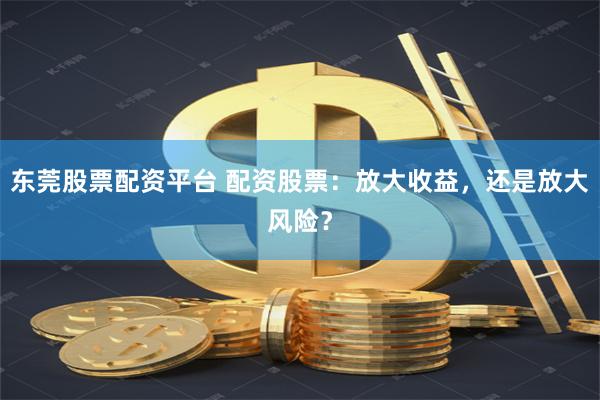东莞股票配资平台 配资股票：放大收益，还是放大风险？